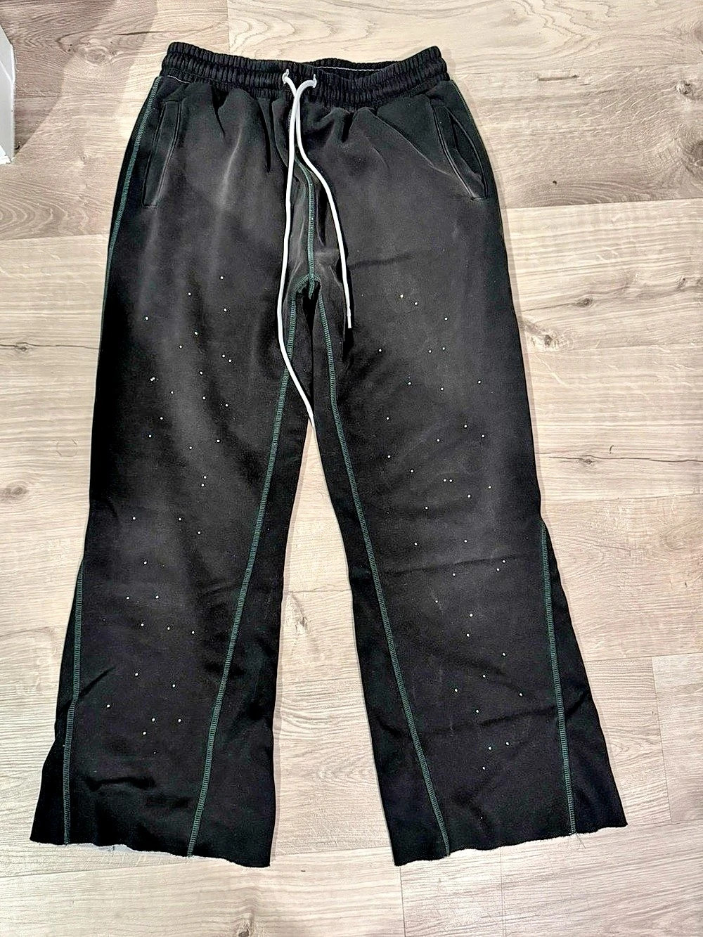 Yang Vibe Black Wide Leg Track Pants